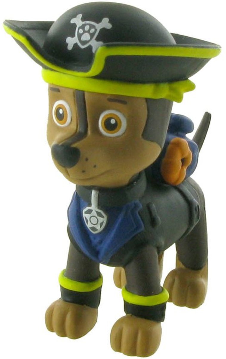 Paw Patrol Pirate Pups Chase taart topper decoratie 6 cm.