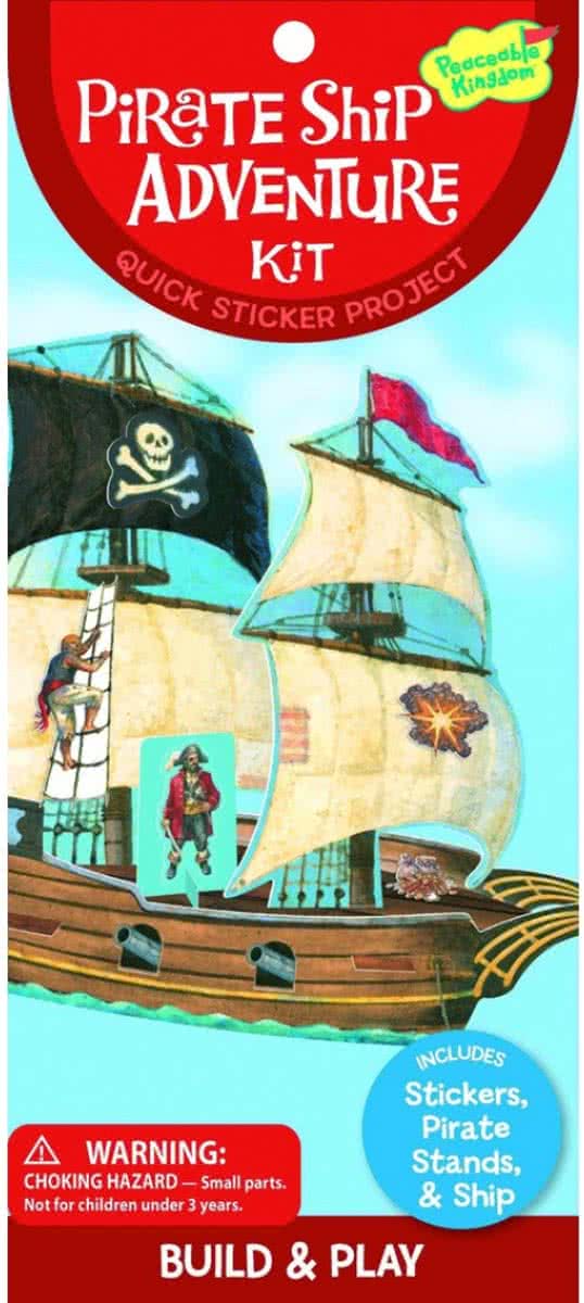 Peaceable Kingdom Sticker Kit - Piratenschip