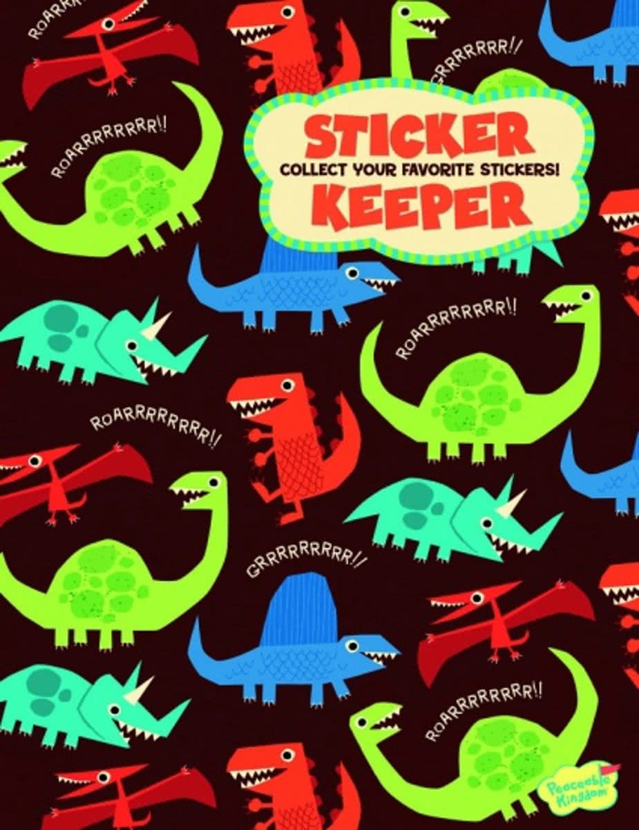 Peaceable Kingdom Stickerboek Groot Dino 16 Bladzijden