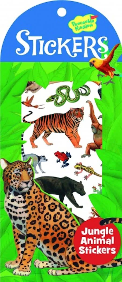 Peaceable kingdom Stickers jungle dieren 34 stuks