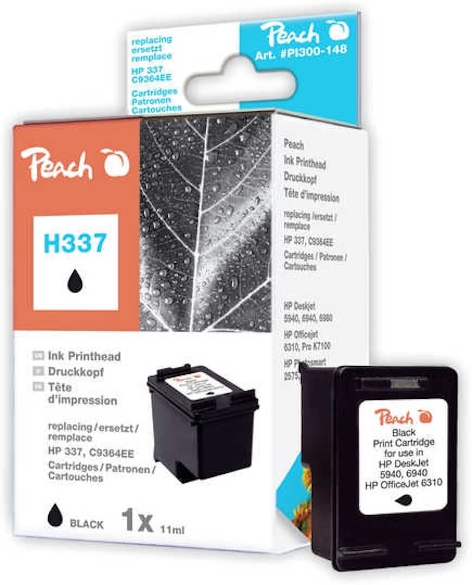 Peach 313176 Zwart inktcartridge