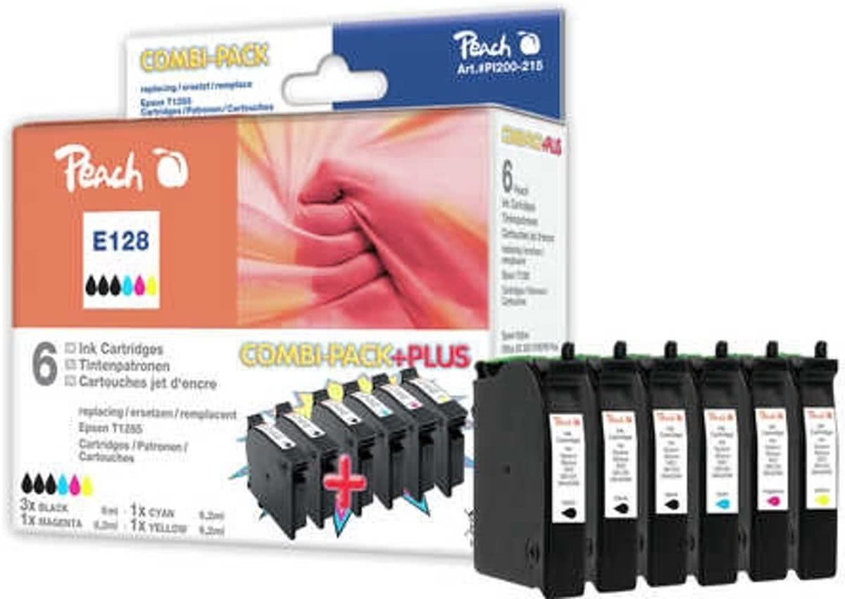 Peach 314531 Zwart, Cyaan, Magenta, Geel inktcartridge