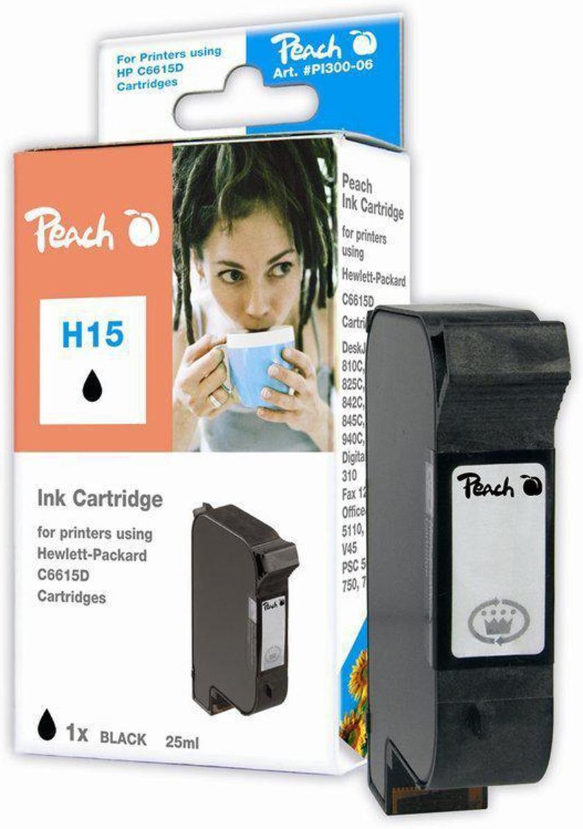 Peach H15 HP15 - Inktcartridge / Zwart