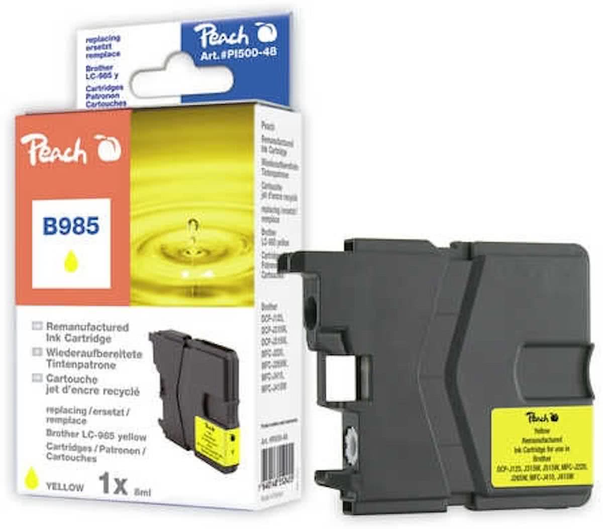 Peach PI500-48 inktcartridge geel