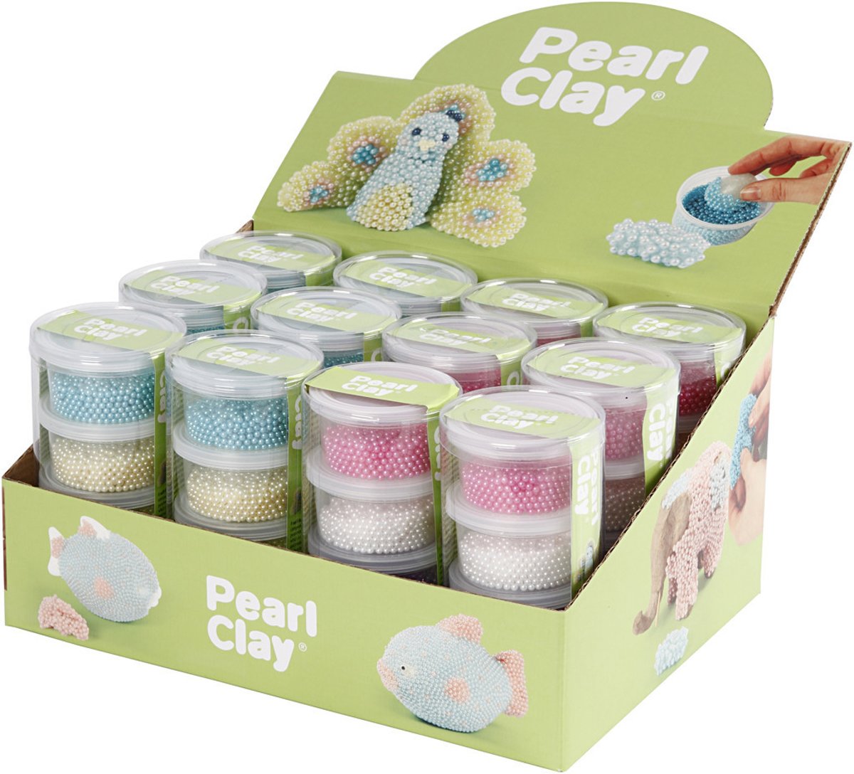 Pearl Clay®, 12 sets, kleuren assorti