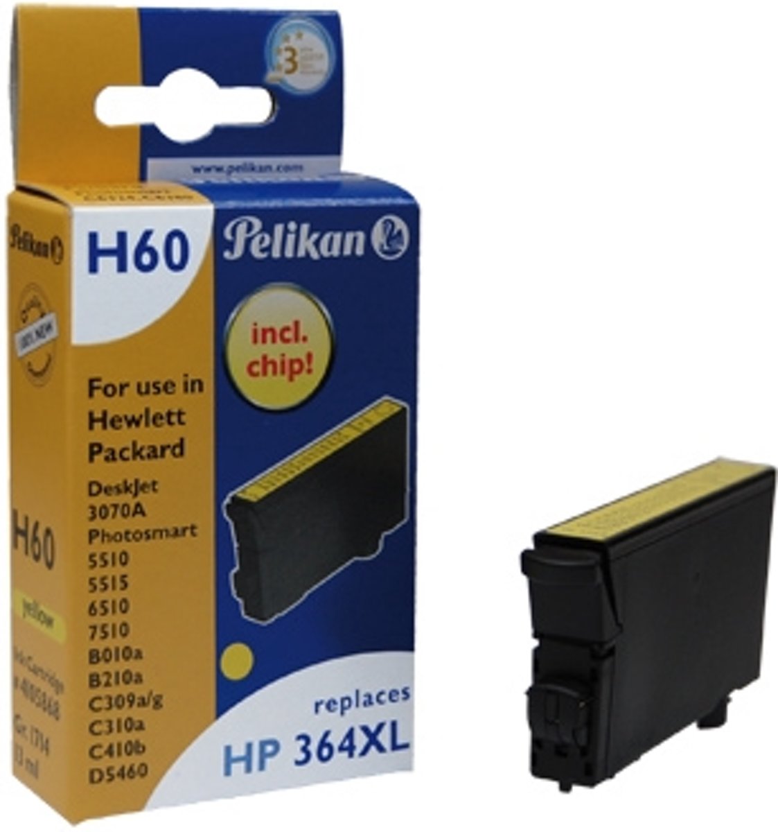 Pelikan 4105868 inktcartridge Geel