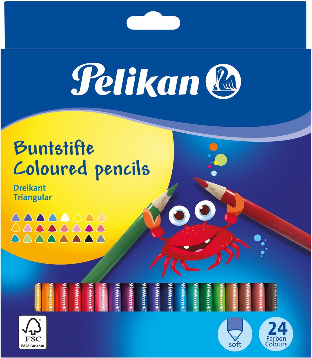 Pelikan 700122 kleurpotlood 12 stuk(s) Multi kleuren