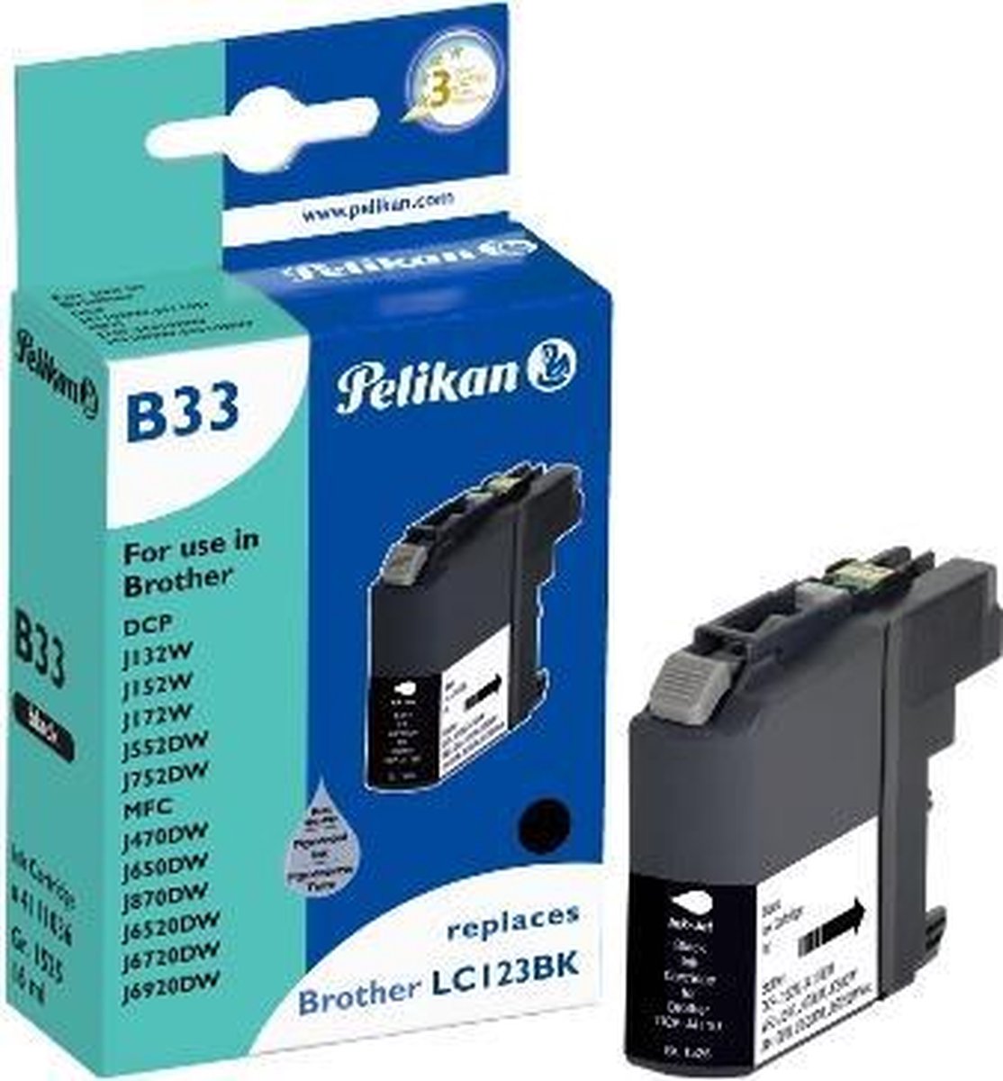 Pelikan B33 inktcartridge Zwart