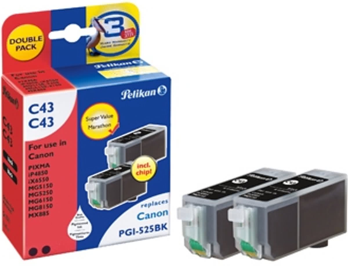 Pelikan C43 Zwart inktcartridge