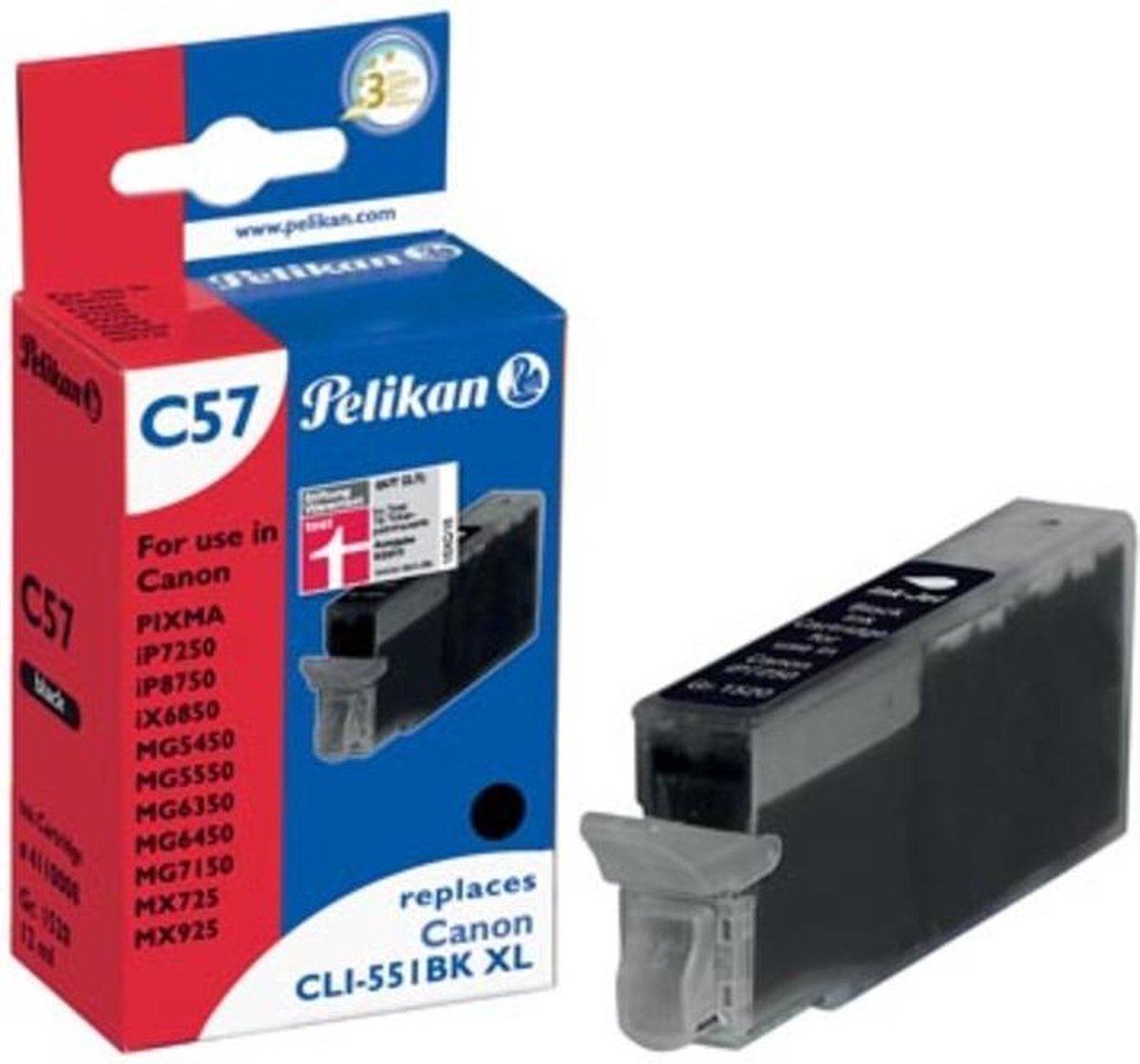 Pelikan C57 BK inktcartridge Zwart 1 stuk(s)