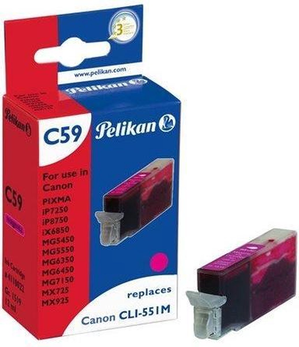 Pelikan C59 M inktcartridge Magenta 12 ml