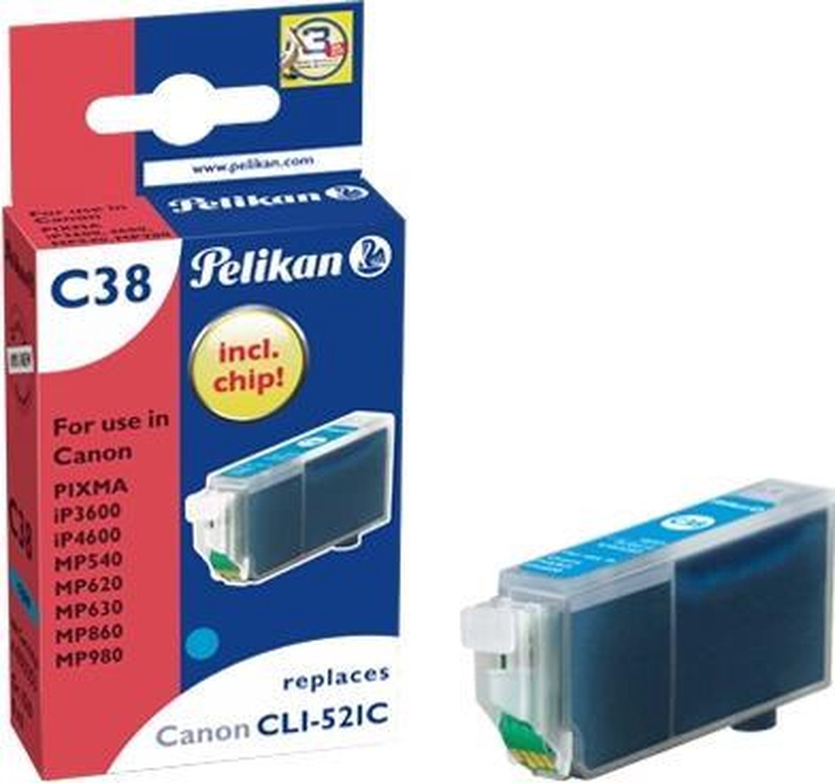 Pelikan Ink Cartridge Cyaan 1 stuk(s)