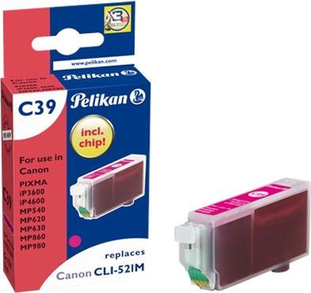 Pelikan Ink Cartridge Magenta 1 stuk(s)