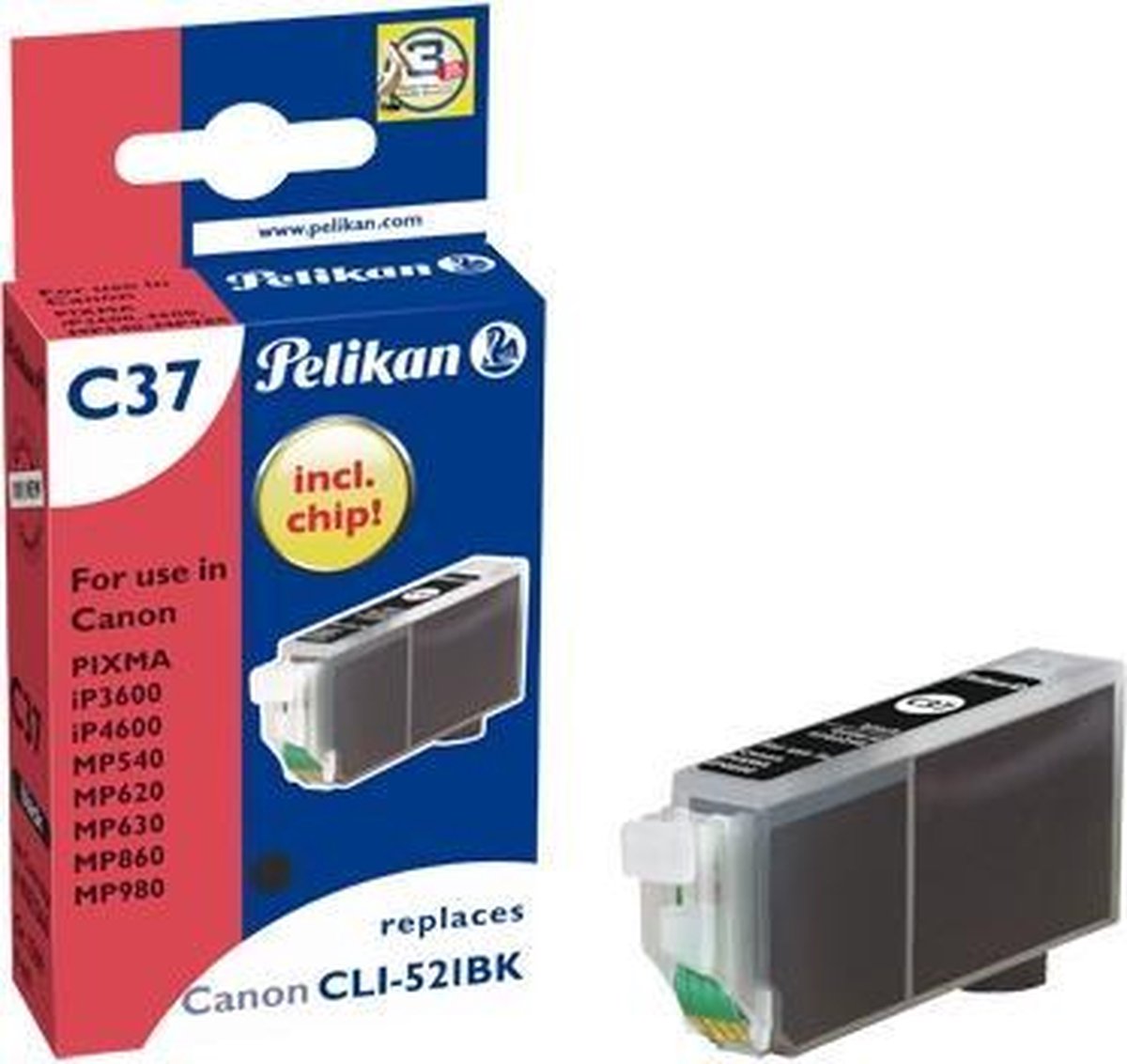 Pelikan Ink Cartridge Zwart 1 stuk(s)