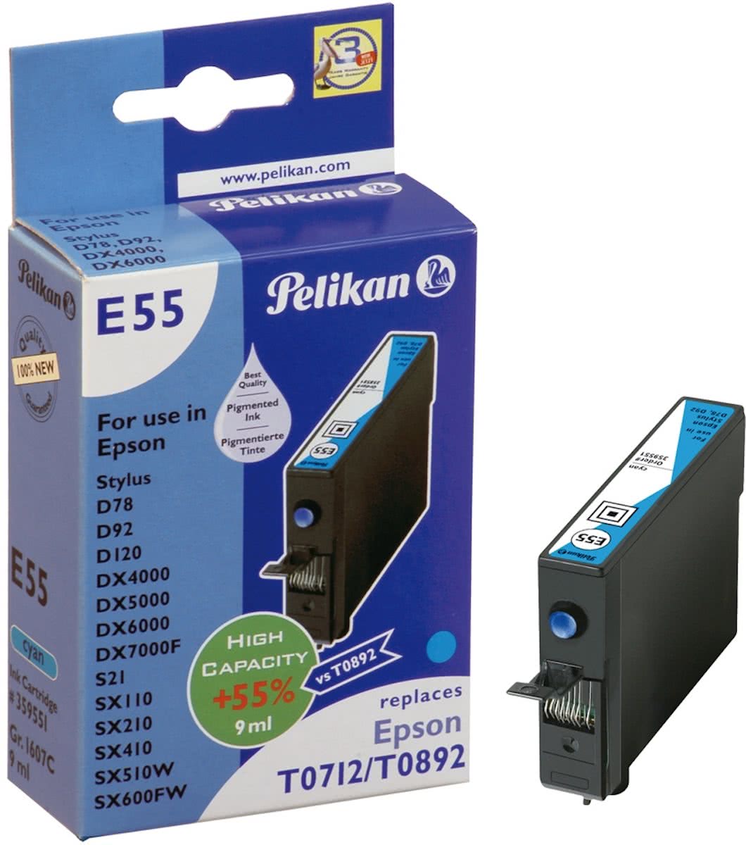 Pelikan T07124010 - Inktcartridge / Cyaan