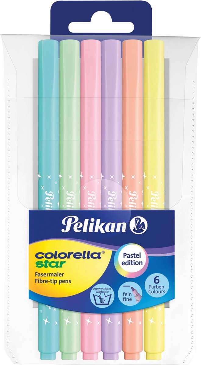 Pelikan viltstift Colorella Star 10 stiften, pastel 10 stuks