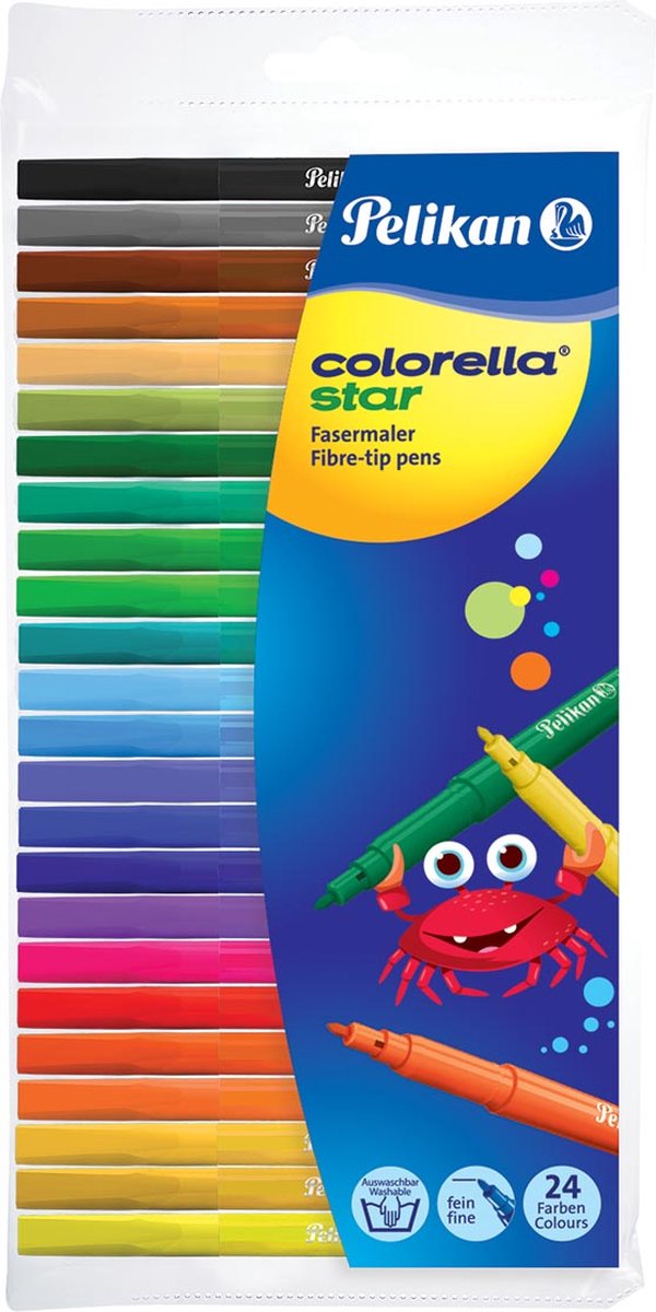 Pelikan viltstift Colorella Star 24 stiften