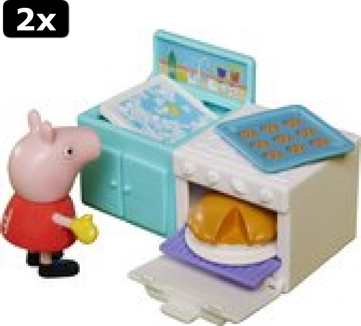 2x Peppa Pig: Peppa Loves Baking - Speelfiguur