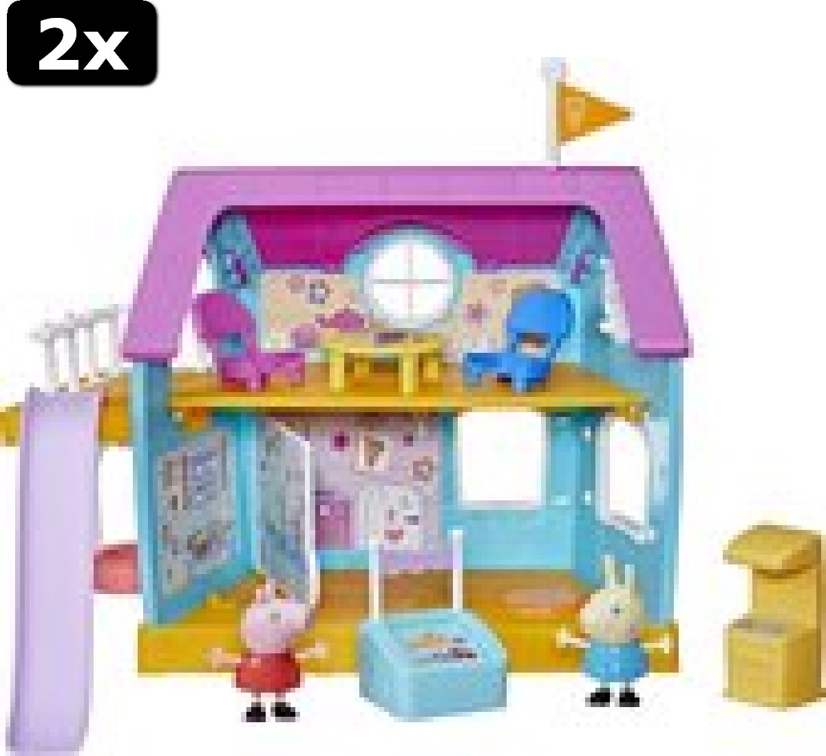 2x Peppa Pig: Peppas Clubhuis - Speelfiguur