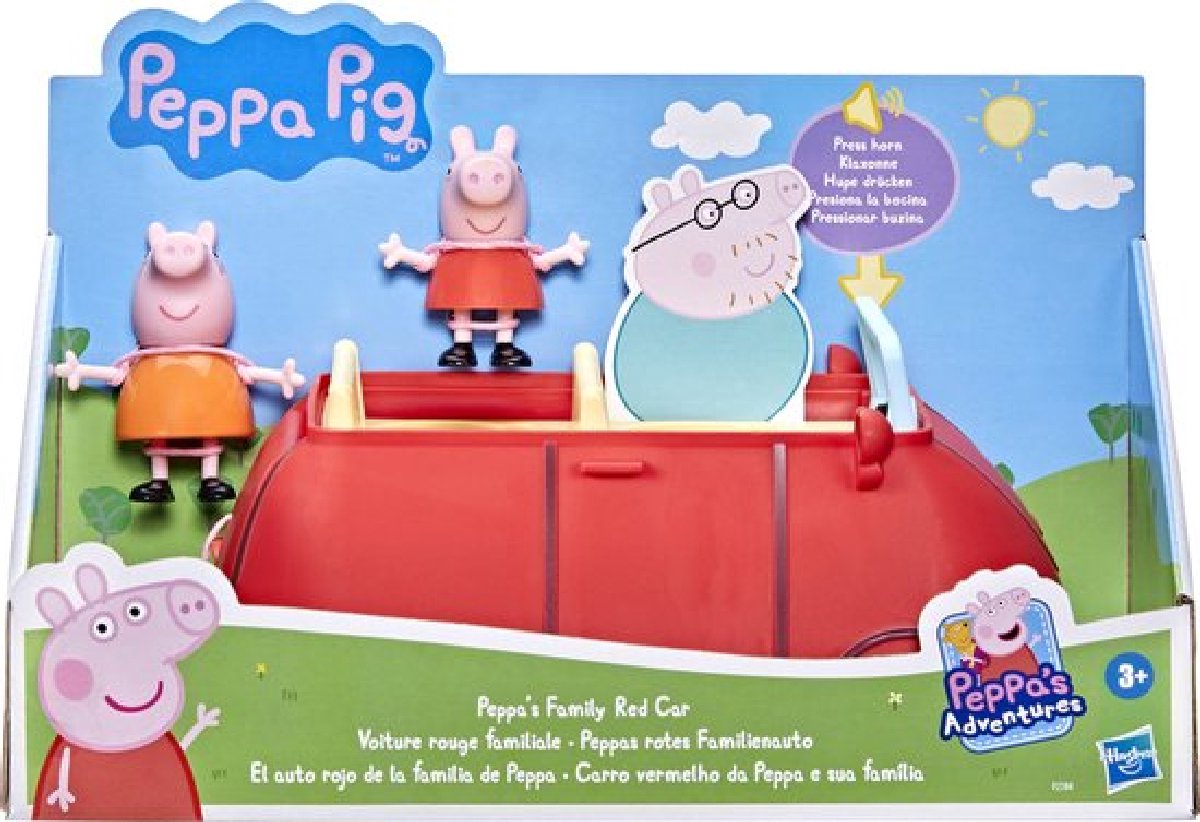 Peppa Pig - Peppas Rode Auto - Speelfiguur