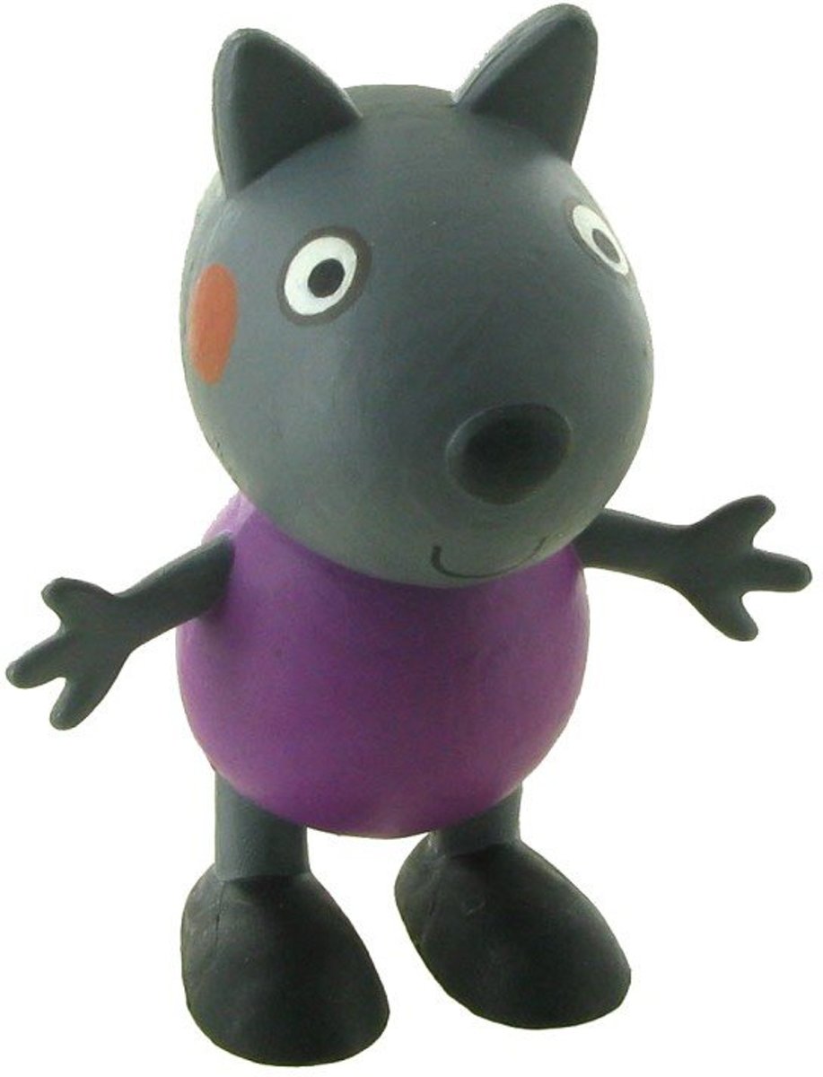 Peppa Pig Danny Hond taart topper decoratie 6 cm.