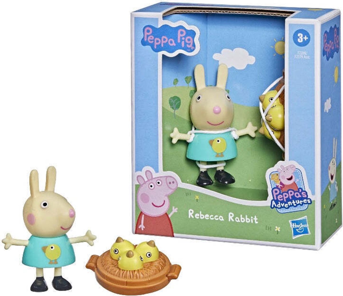 Peppa Pig Friend Rebecca Rabbit - 6 cm - Speelfiguren set