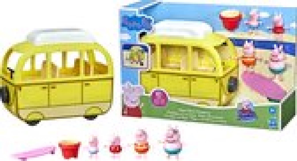 Peppa Pig Peppas Beach Campervan - Speelfigurenset