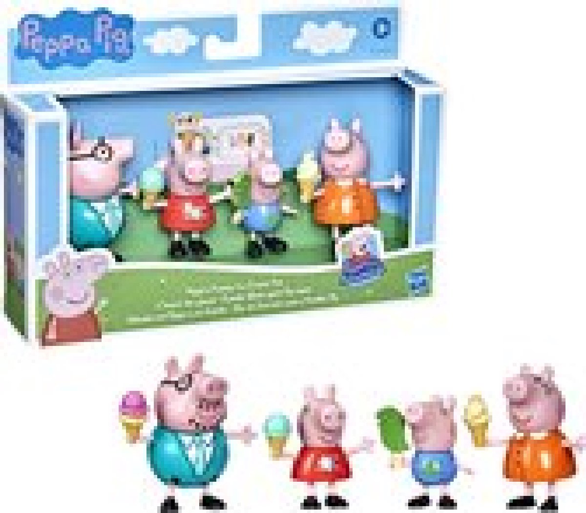 Peppa Pig Peppas Familie met IJsjes - Speelfigurenset