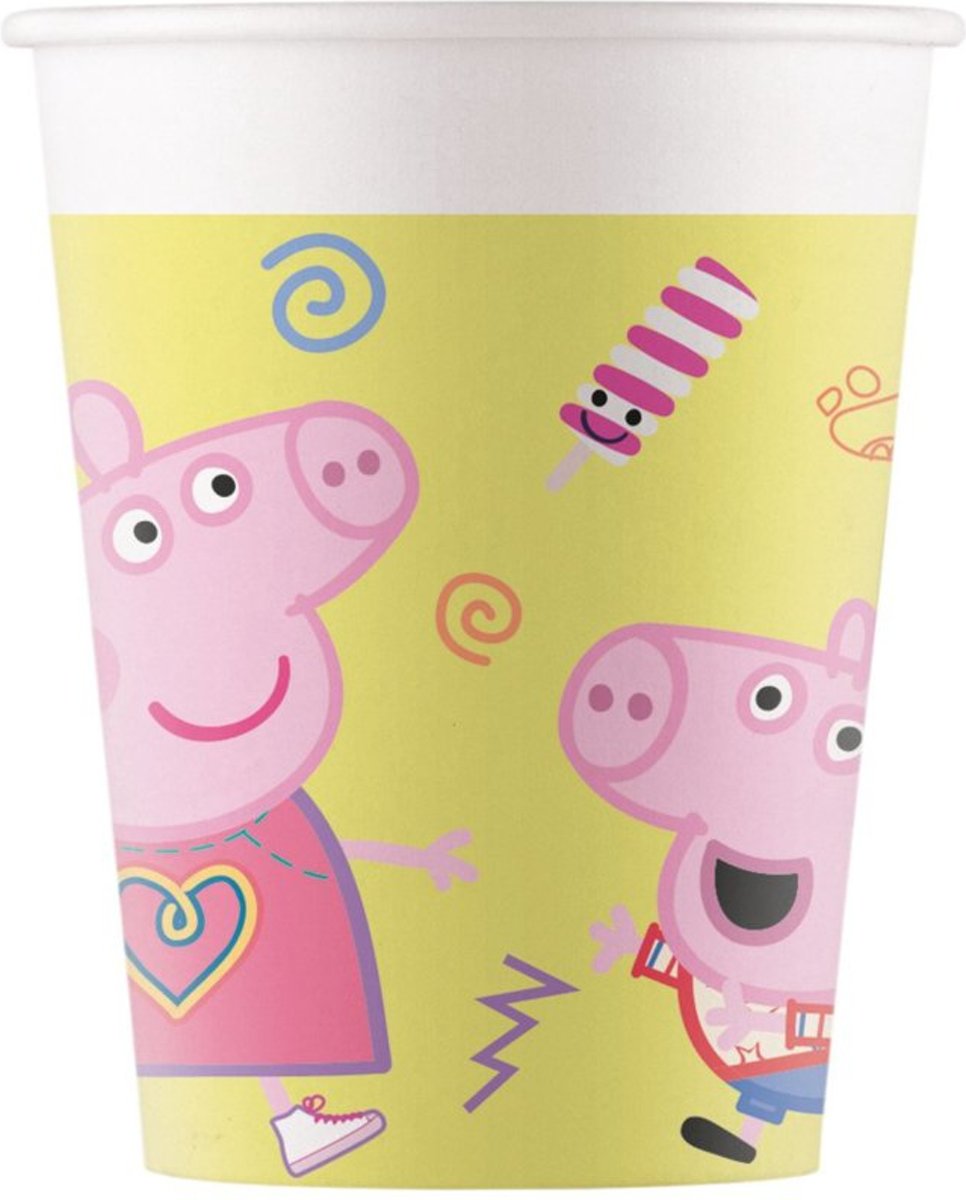 Peppa Pig bekertjes Messy Play 200 ml. 8 st.