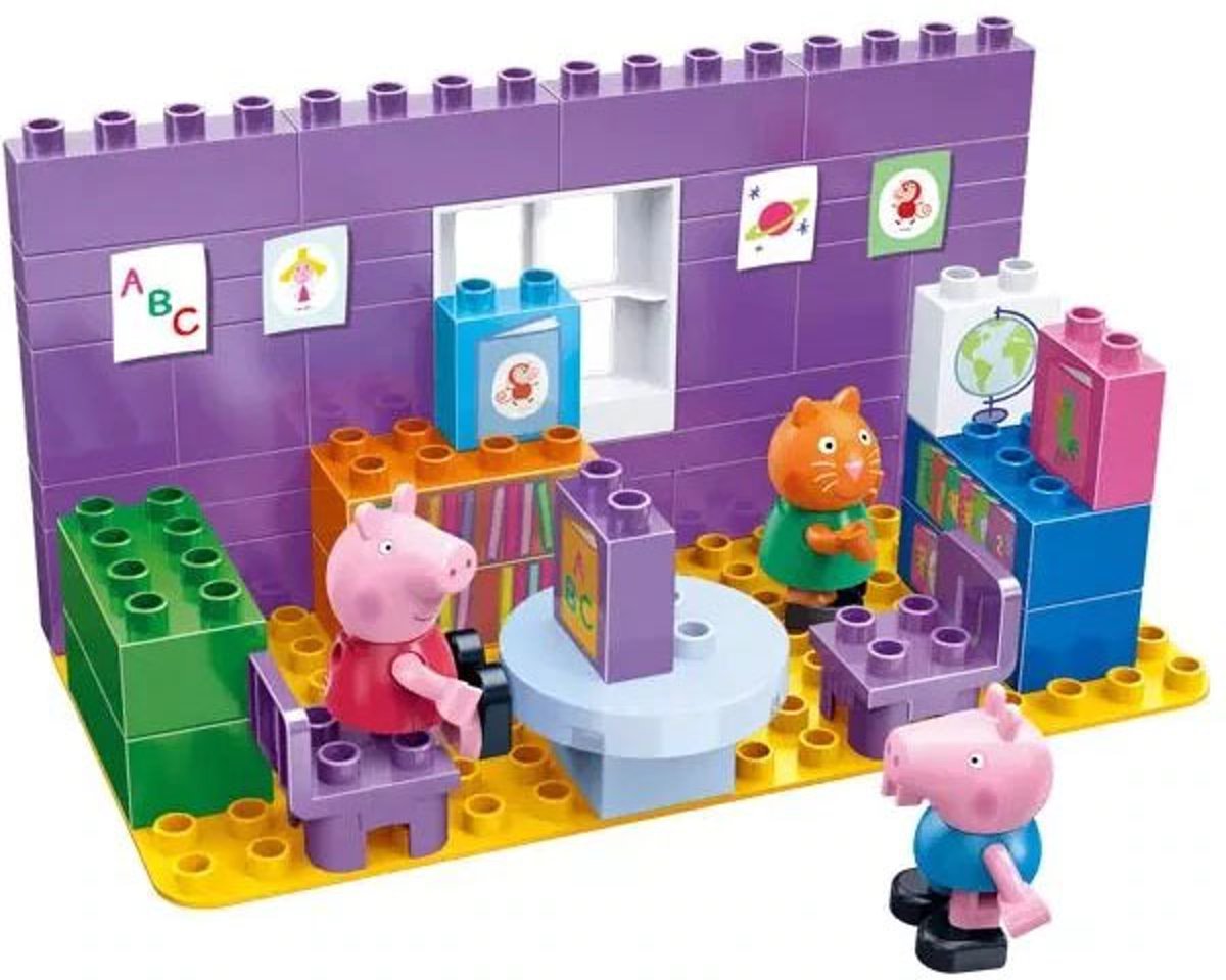 Peppa Pig bibliotheek - Inclusief 3 poppetjes