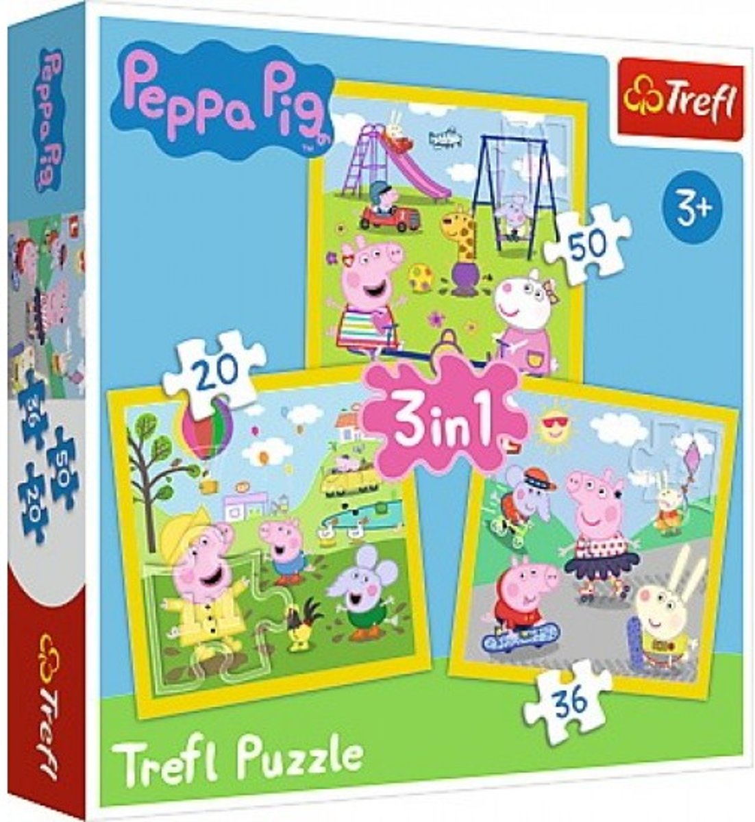 Peppa pig puzzel 3 in 1