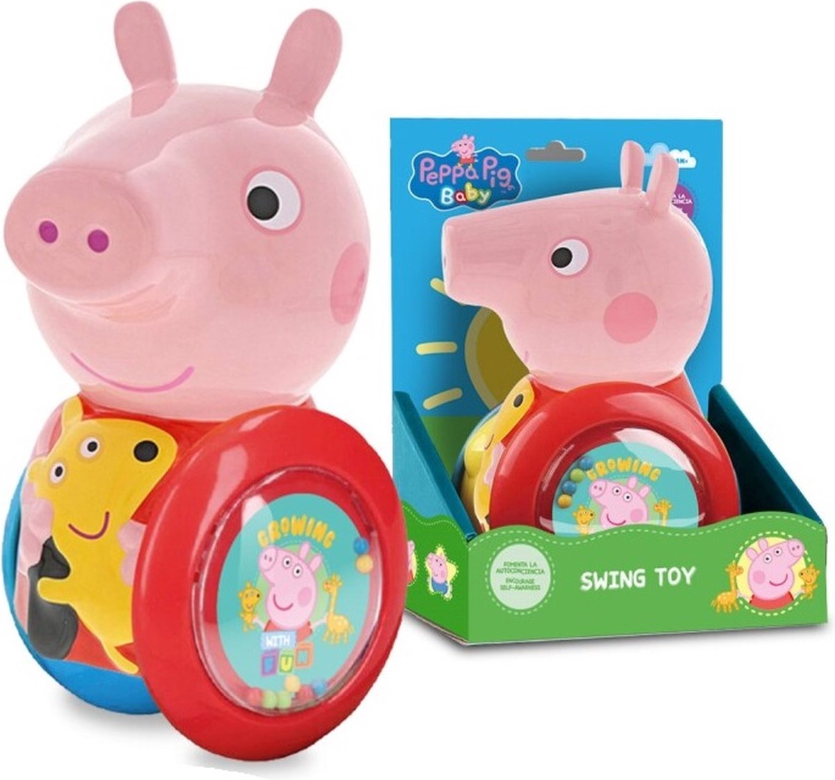 Rammelaar - Schommel - Speelgoed - Peppa Pig - Baby -Roly Poly