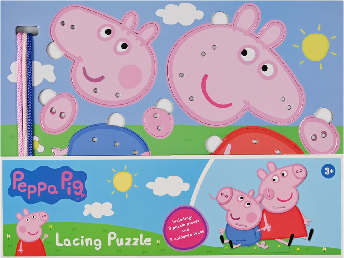 Rijgveterpuzzel Peppa Pig