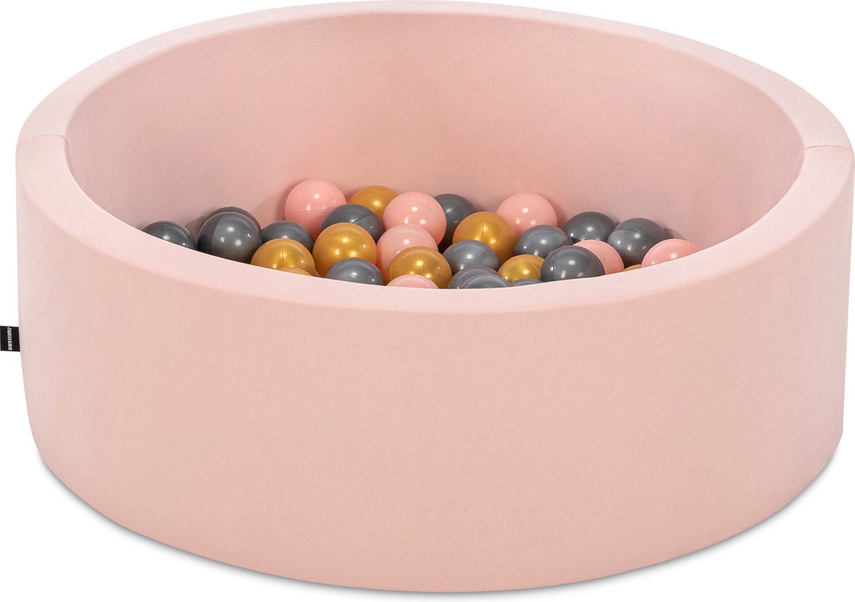   babys - Roze - 150 ballen in de kleuren Roze, Goud en Grijs -   baby -  ken -   baby -  