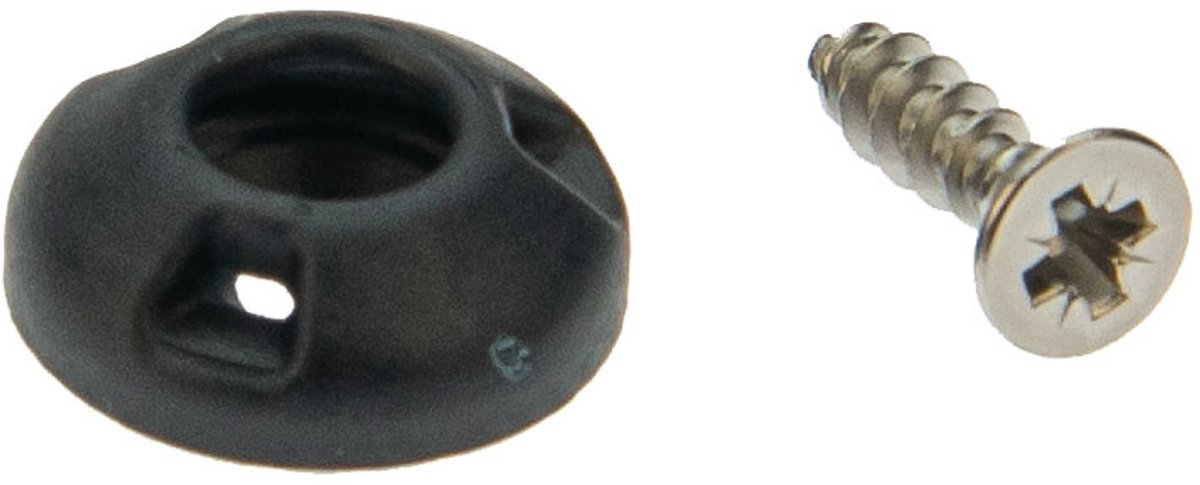 Afdekzeilwinkel -   receiver schroefbaar blauw drukknoop 10 stuks