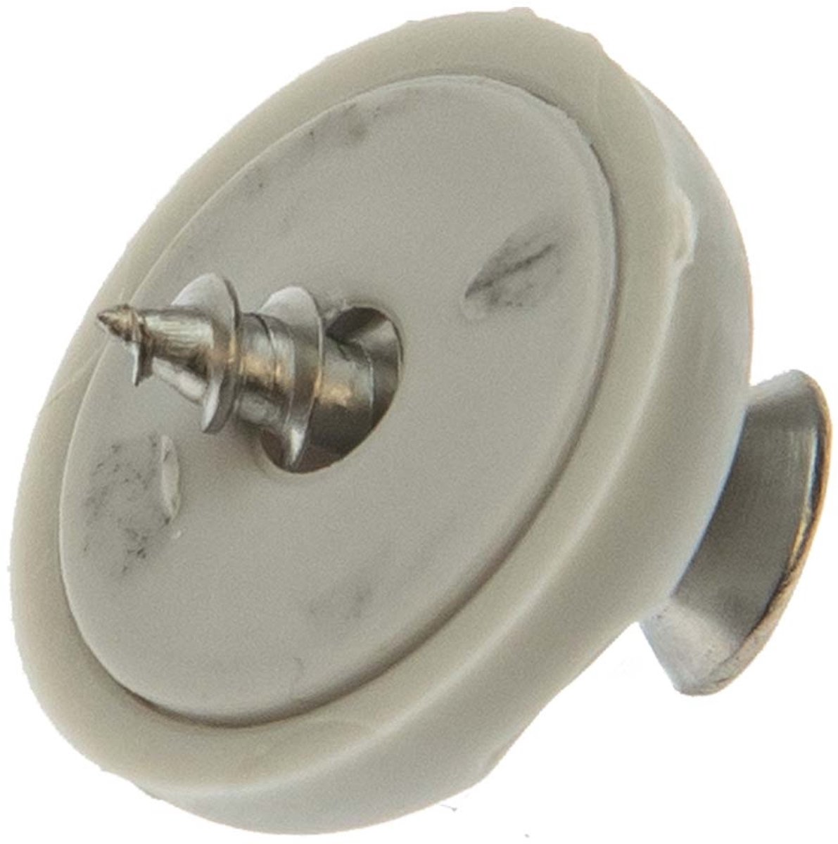 Afdekzeilwinkel -   receiver schroefbaar grijs drukknoop 10 stuks