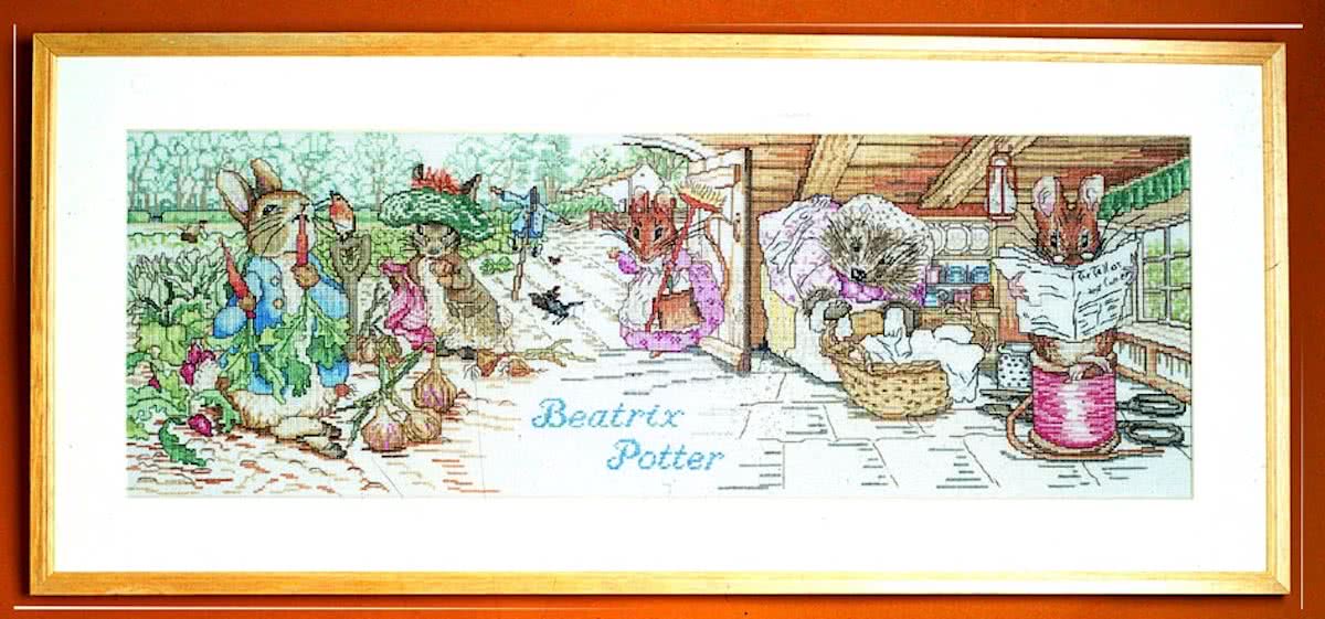 borduurpakket 70-9420 beatrix potter, wereld van peter rabbit