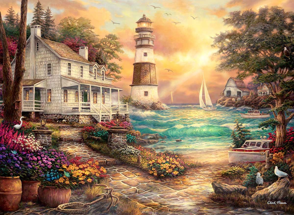 Anatolian Cottage by the Sea  Puzzel 1000 stukken