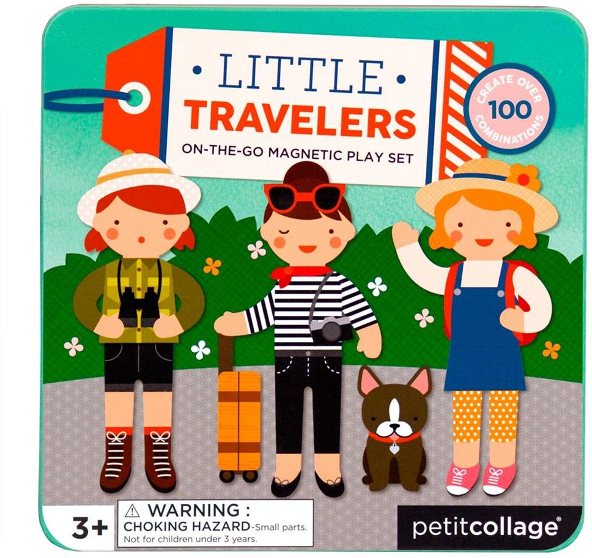 Petit Collage Magnetisch Speelset Little Travelers 26-delig