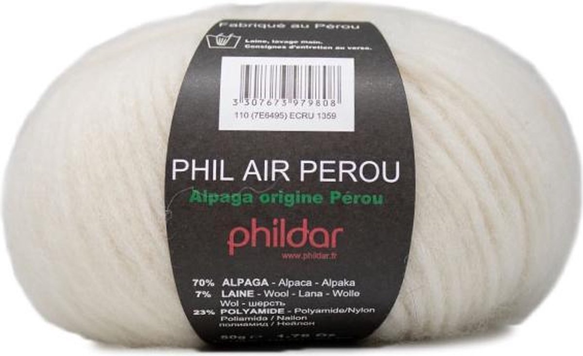 Phildar Phil Air Perou Ready-to-wear-Trui 1 S/M Ecru