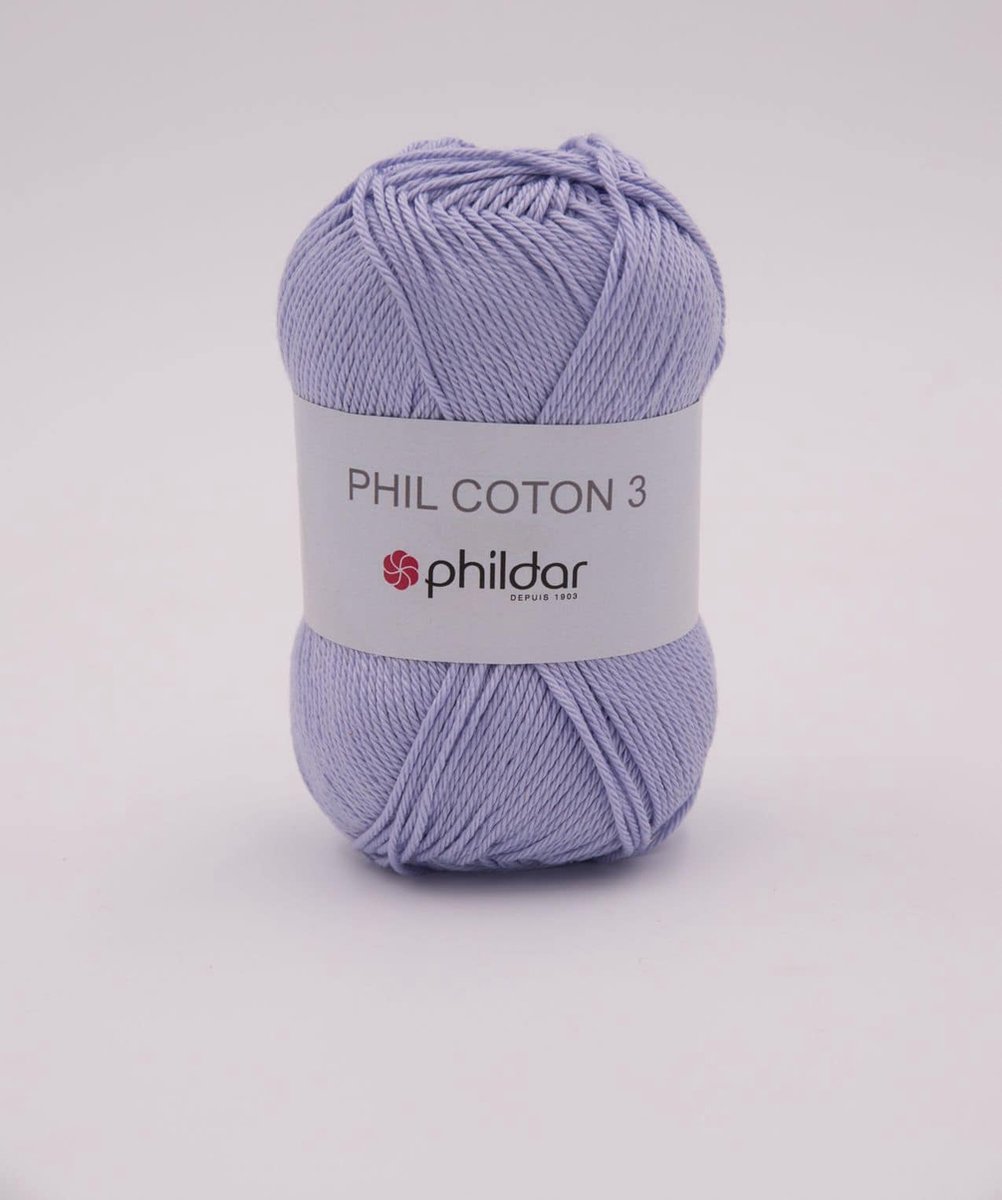 Phildar Phil Coton 3 Parme Pack 10 x 50 gram