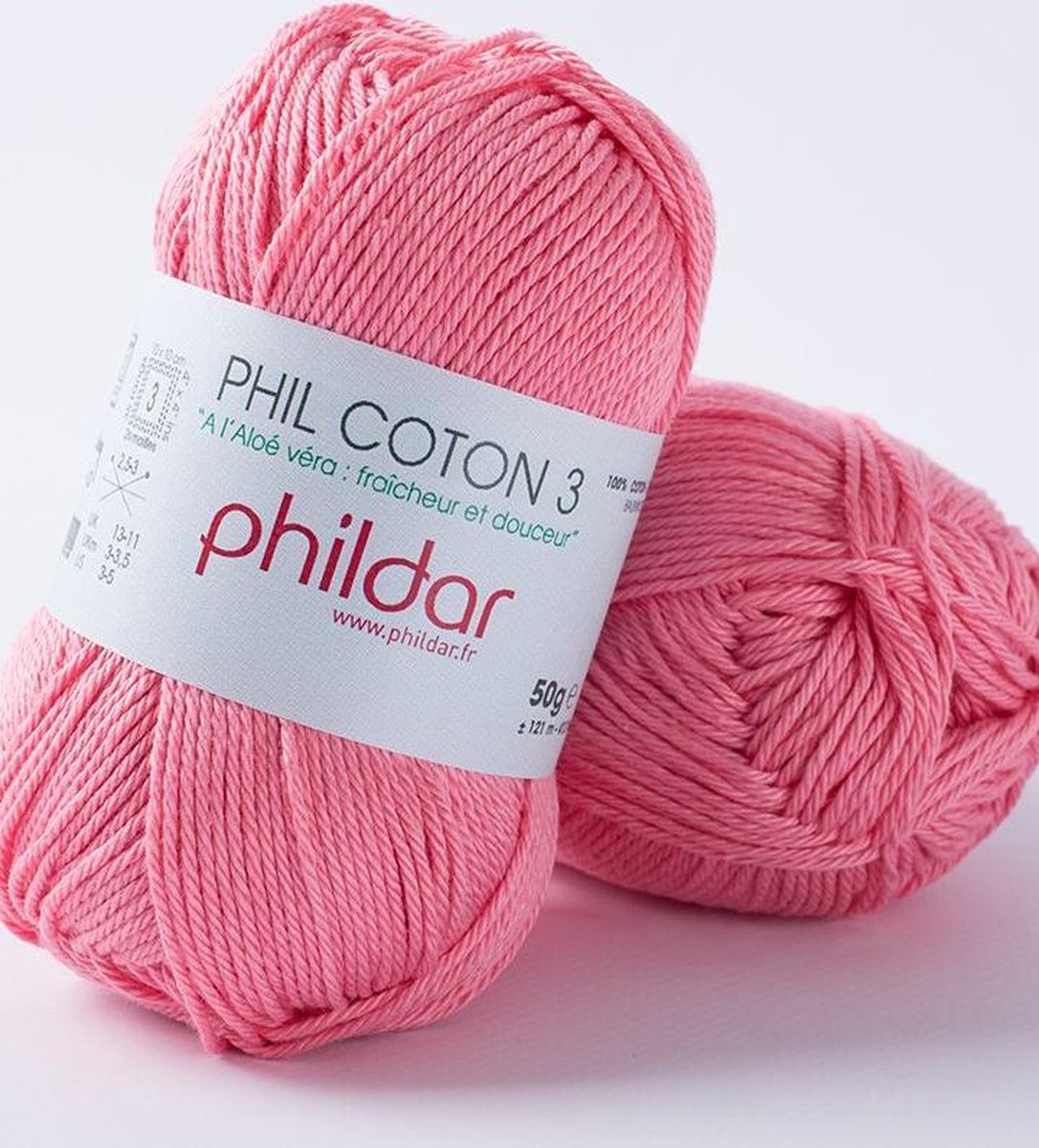 Phildar Phil Coton 3 berlingot Pack 10 x 50 gram