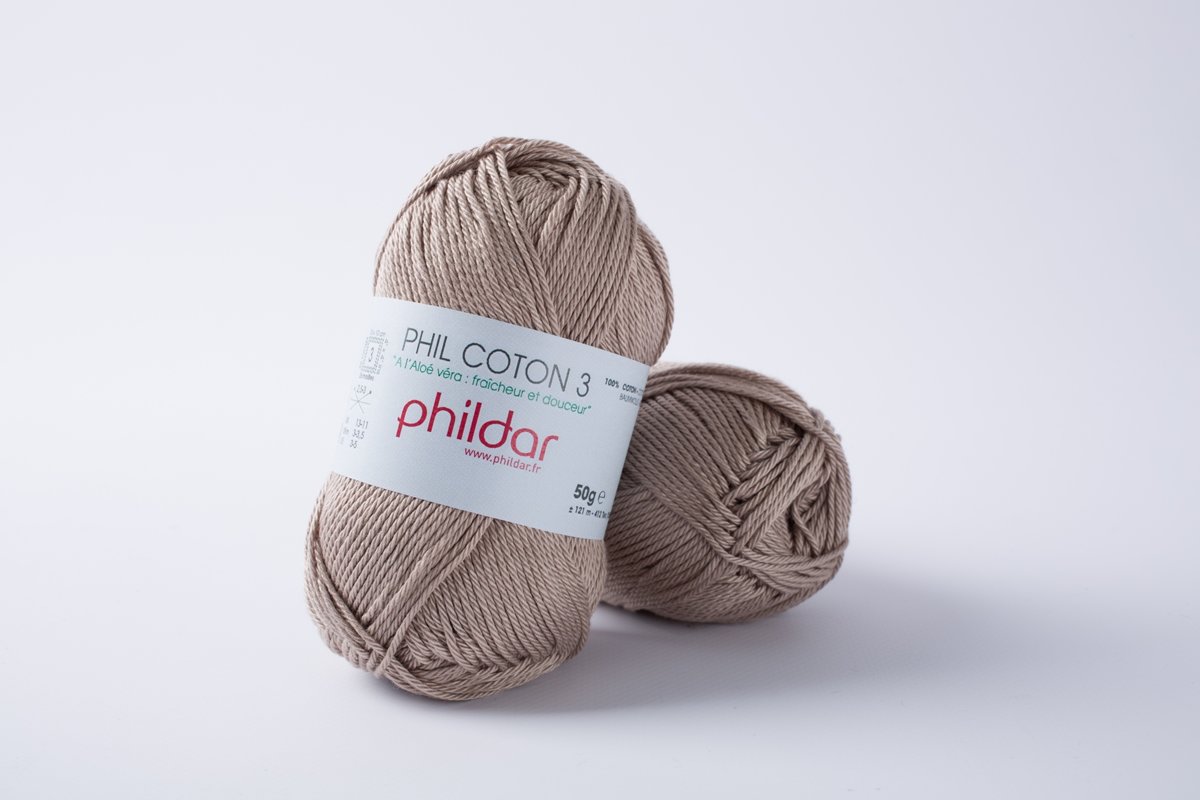 Phildar Phil Coton 3 chanvre 10 X 50 gram