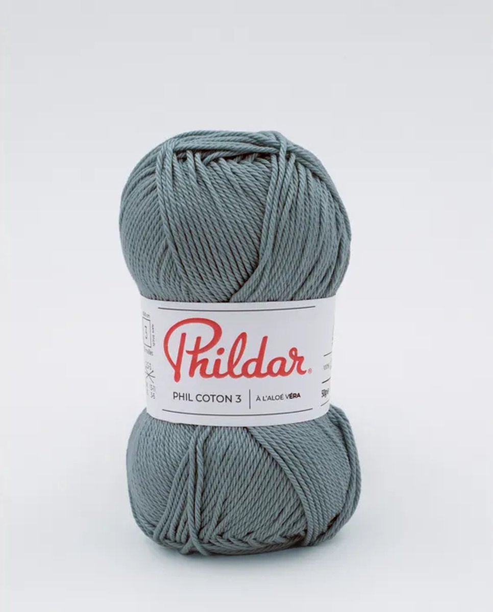 Phildar Phil Coton 3 eucalyptus Pack 10 x 50 gram