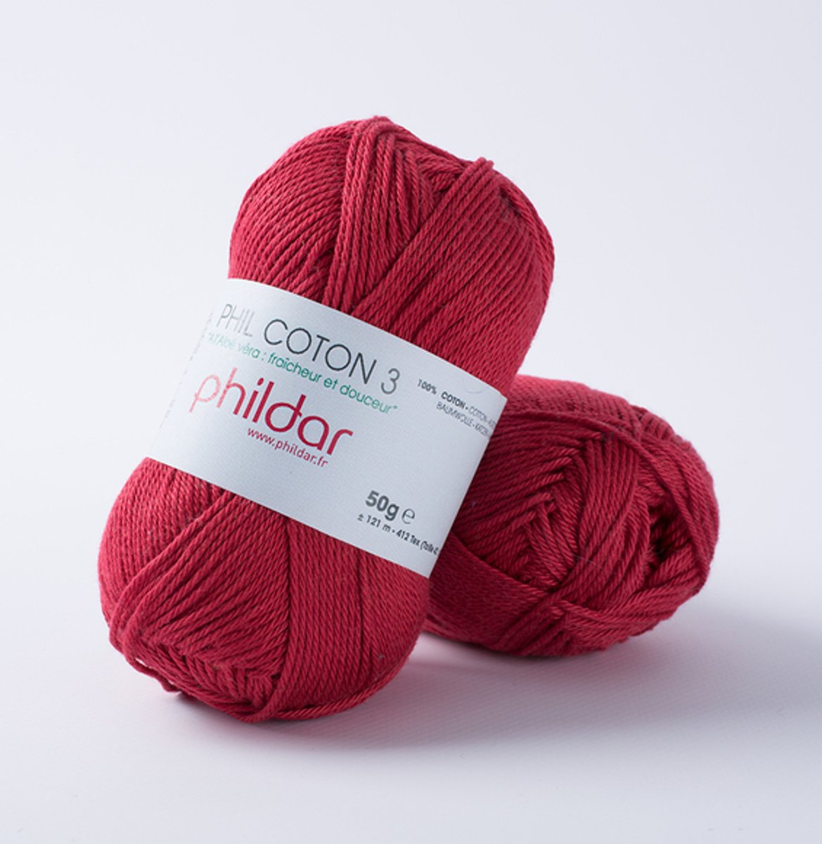 Phildar Phil Coton 3 griotte 10 x 50 gram