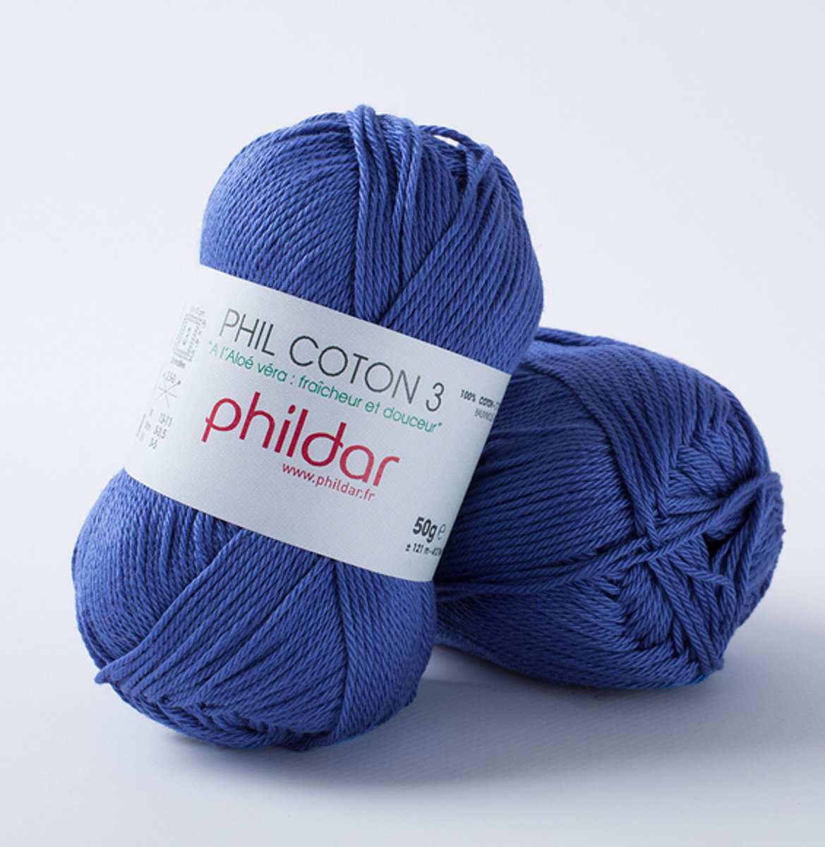 Phildar Phil Coton 3 outremer 10 x 50 gram