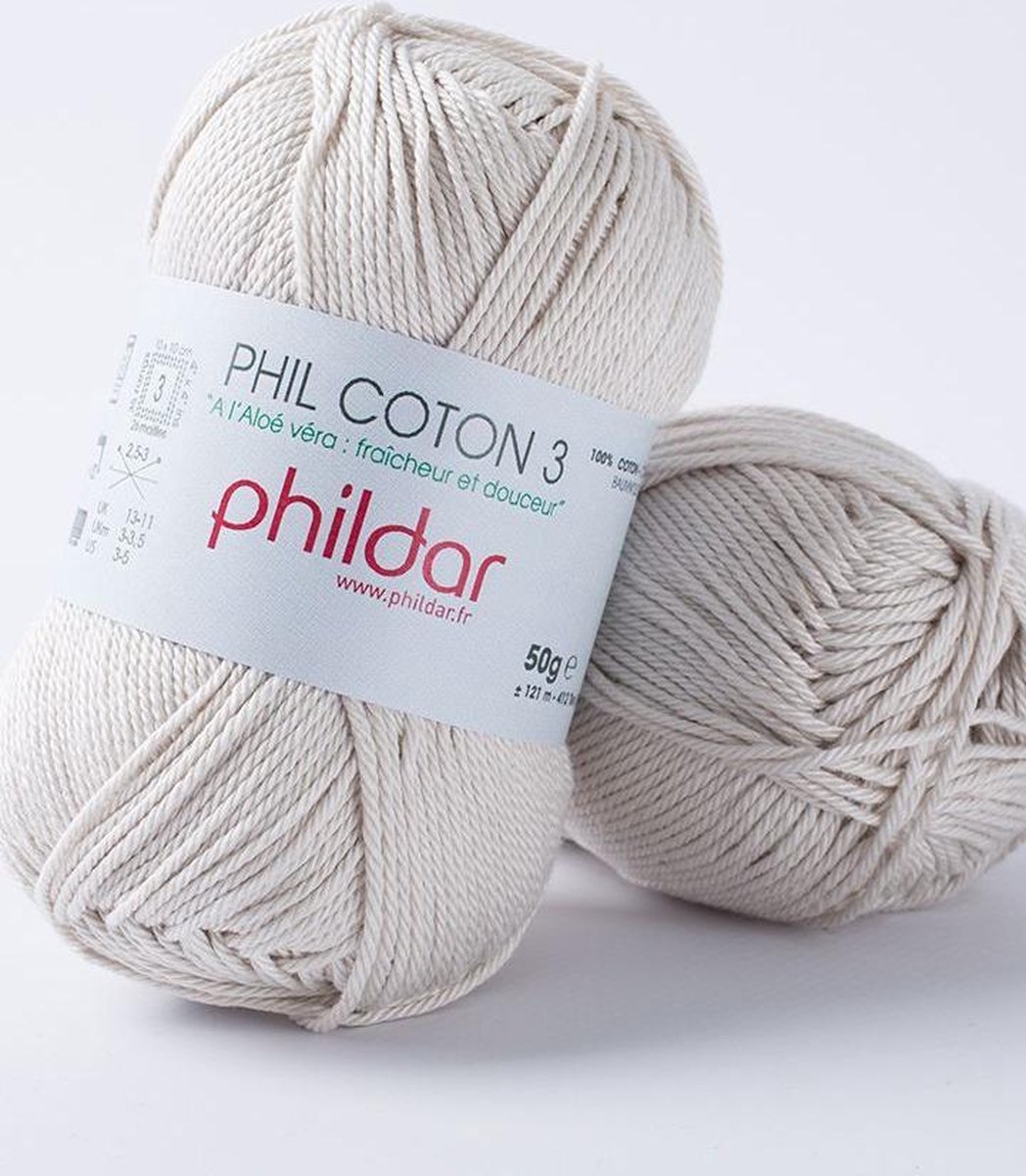 Phildar Phil Coton 3 perle Pack 10 x 50 gram