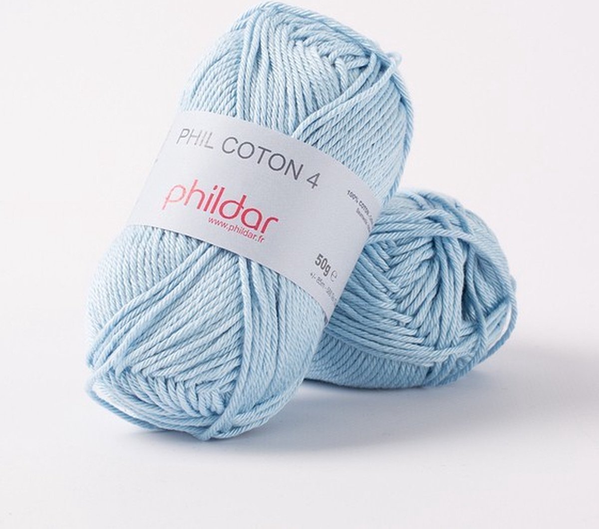 Phildar Phil Coton 4 azur Pack 10 X 50 gram