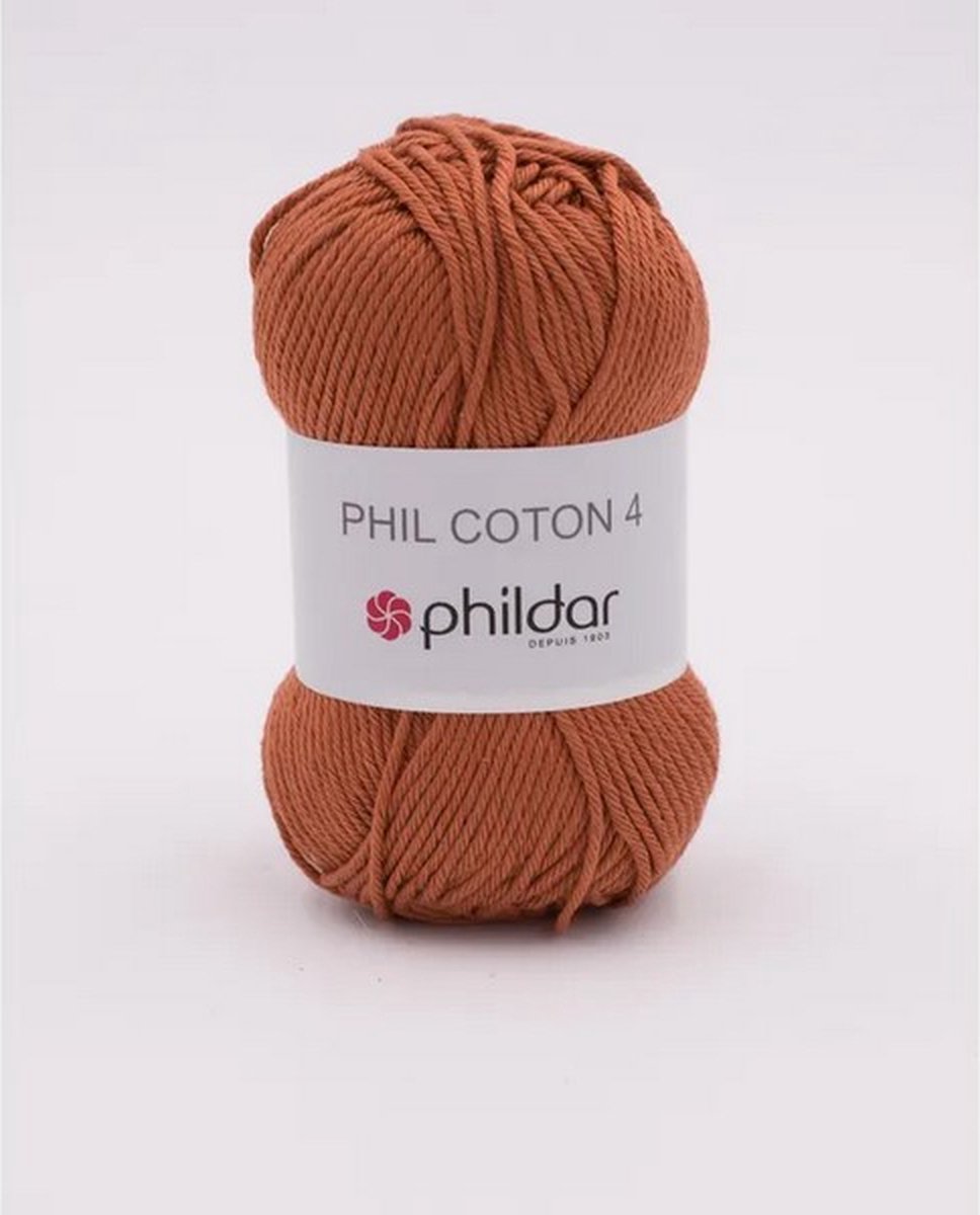 Phildar Phil Coton 4 caramel Pack 10 X 50 gram