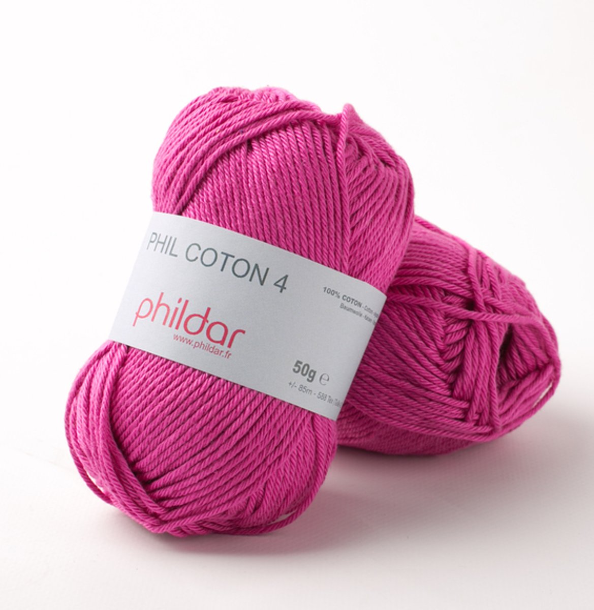 Phildar Phil Coton 4 fuchsia 10 x 50 gram